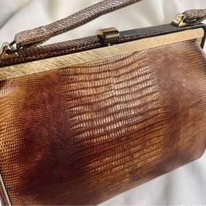 Lizard Handbag Purse VTG ‘50’s - ‘60’s MCM‎ Genuine